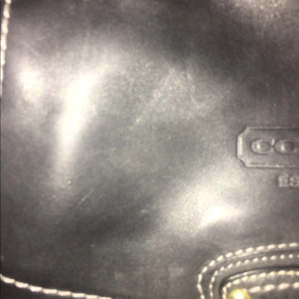 Leather Black Coach Purse - Picture 3 of 7
